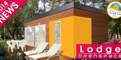 Luxuscamping - Terrasse - Venetien - Centro Vacanze Pra`delle Torri Lodge Openspace A auf Centro Vacanze Pra`delle Torri